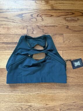 NWT Savage X Fenty Sport High Neck Keyhole Bra Forest Green Sz 2X 18-20